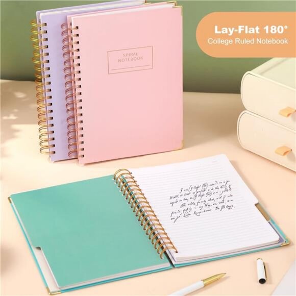 8"x10" Large Spiral Lined Journals Notebook for Women with‎ Dividers 240 Pages - Picture 6 of 6